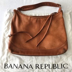 Banana Republic brown leather Hobo bag